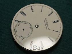 Rare High Grade CARL H Hain & Co. San Francisco Pocket Watch Movement -4 Parts