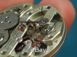 Rare High Grade CARL H Hain & Co. San Francisco Pocket Watch Movement -4 Parts