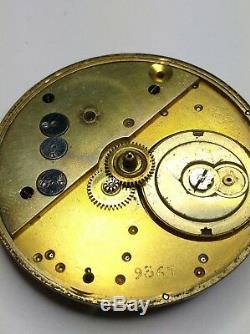 Rare High Grade Demi Chronometre Chronometer Pocket Watch Movement