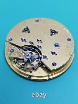 Rare Independent Dead Seconds, Dual Train, English Pocket Watch Movement (P106)