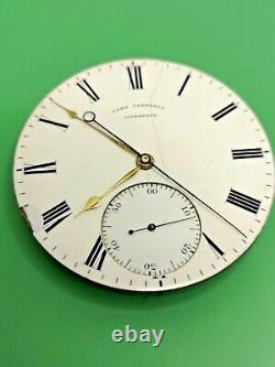 Rare Independent Dead Seconds, Dual Train, English Pocket Watch Movement (P106)