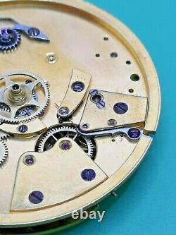 Rare Independent Dead Seconds, Dual Train, English Pocket Watch Movement (P106)