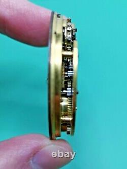 Rare Independent Dead Seconds, Dual Train, English Pocket Watch Movement (P106)