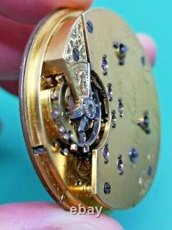 Rare Independent Dead Seconds, Dual Train, English Pocket Watch Movement (P106)