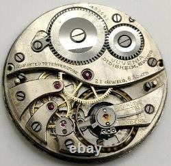 Rare Juvenia Didisheim 21 jewel 8 POS High Grade watch movement running