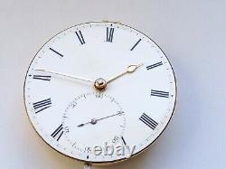 Rare Litterland Liverpool Fusee Pocket Watch Movement