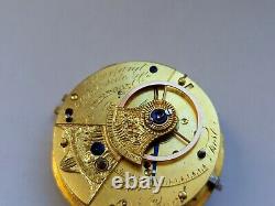 Rare Litterland Liverpool Fusee Pocket Watch Movement