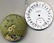 Rare Paul Ditisheim Decimale Pocket Watch Dial With Partial Movement