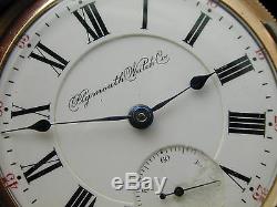 Rare Rockford King Edward Sears 21 Jewels Plymouth Watch Company Hunter Pocket