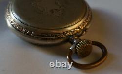 Rare! Silver 800. Very Beautiful. Pocket Watch. French LeCoultre movement