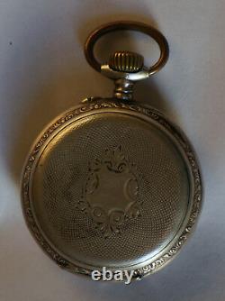 Rare! Silver 800. Very Beautiful. Pocket Watch. French LeCoultre movement