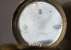 Rare! Silver 800. Very Beautiful. Pocket Watch. French LeCoultre movement