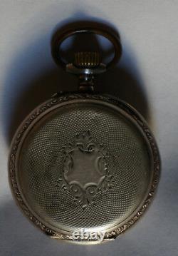 Rare! Silver 800. Very Beautiful. Pocket Watch. French LeCoultre movement