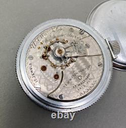 Rare U. S. Watch Company Waltham New Watch Co. Pocket Watch 18 size