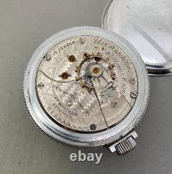 Rare U. S. Watch Company Waltham New Watch Co. Pocket Watch 18 size