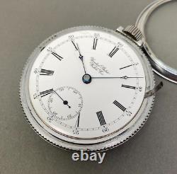 Rare U. S. Watch Company Waltham New Watch Co. Pocket Watch 18 size