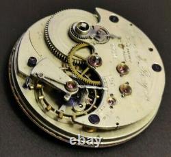 Rare Ulysse A Bourqui High Grade pocket watch movement 46mm AS IS