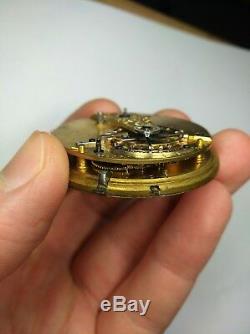 Rare Very High Quality Chain Fusee Up/Down Power Reserve Pocket Watch Movement