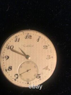 Rare Vintage Cortebert Pocket Watch Movement Only Cal 492