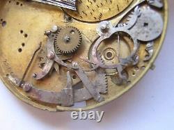 Rare Vintage Melody Pocket Watch Movement Circa 1700