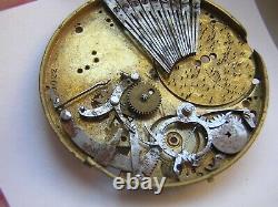 Rare Vintage Melody Pocket Watch Movement Circa 1700