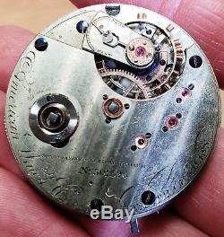 Rare Waltham 16KW 19j American Watch Co Grade movement in Nickel