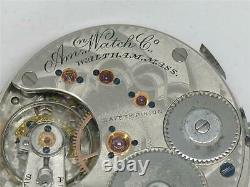 Rare Waltham Nickel & Gold 1872 Am'n Grade 16 Jewel Watch Movement & Dial, Runs