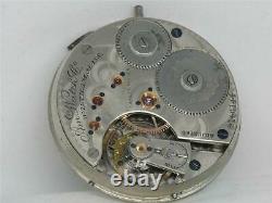 Rare Waltham Nickel & Gold 1872 Am'n Grade 16 Jewel Watch Movement & Dial, Runs