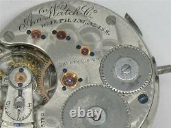 Rare Waltham Nickel & Gold 1872 Am'n Grade 16 Jewel Watch Movement & Dial, Runs