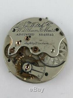 Rare Waltham Pocket Watch Movement Model 1882 Only 2000 Total Made! (BM26)