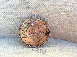 Repeater Bailey Banks Biddle Pocket Watch Movement 44mm & Mint Porcelain Dial