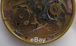 Repeater Key Wind Pocket watch movement 52 mm. In diameter repeater work