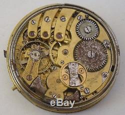 Repeater Pocket Watch Movement / A. Lugrin Lemania Minute Repeater Rueff Freres