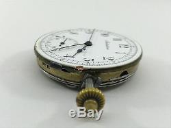 Repeater Quarter Chronograph Movement Pocket Initiative Watch Swiss. Working Cond
