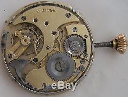 Repeater pocket watch movement 47 mm. In diameter balance Ok some parts missing