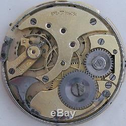 Repeater pocket watch movement 47 mm. In diameter balance Ok some parts missing