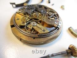 Repeater pocket watch movement diam. 50 mm balance moves, for parts