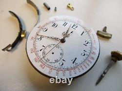 Repeater pocket watch movement diam. 50 mm balance moves, for parts