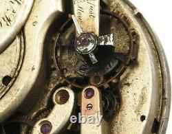 Robert Theurer automatic pocket watch movement for parts 1866 lot w551