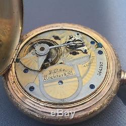 Rockford 18 Size Hunter Pocket Watch. Gold Filled. Rare Movement. Non Working