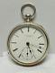 Rockford Watch Co Antique Sterling Silver Pocket Watch Movement #67116