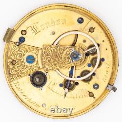 Rotherham & Sons of London English Antique Fusee Pocket Watch Movement