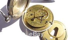 Rotherhams Pocket Watch Fusee Movement Working