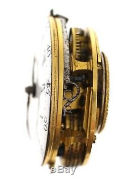 S Lange London Early Fusee Verge Pocket Watch Movement Spares Or Repairs Vv80