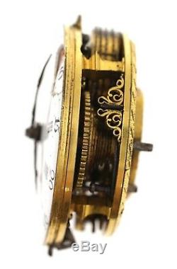 S Lange London Early Fusee Verge Pocket Watch Movement Spares Or Repairs Vv80