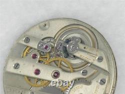 SWISS HIGH GRADE 40mm VACHERON & CONSTANTIN 18 JEWEL POCKET WATCH MOVEMENT, RUNS