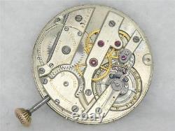 SWISS HIGH GRADE 40mm VACHERON & CONSTANTIN 18 JEWEL POCKET WATCH MOVEMENT, RUNS