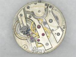 SWISS HIGH GRADE 40mm VACHERON & CONSTANTIN 18 JEWEL POCKET WATCH MOVEMENT, RUNS