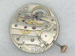 SWISS HIGH GRADE 40mm VACHERON & CONSTANTIN 18 JEWEL POCKET WATCH MOVEMENT, RUNS