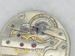 SWISS HIGH GRADE 40mm VACHERON & CONSTANTIN 18 JEWEL POCKET WATCH MOVEMENT, RUNS